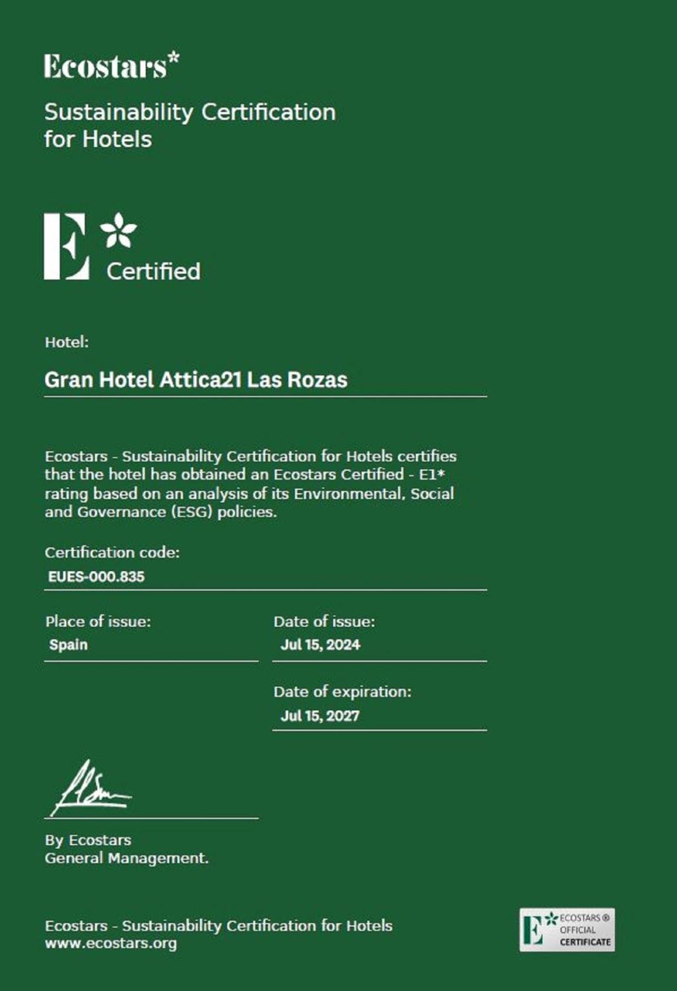 Hotel Attica21 Las Rozas Kültér fotó